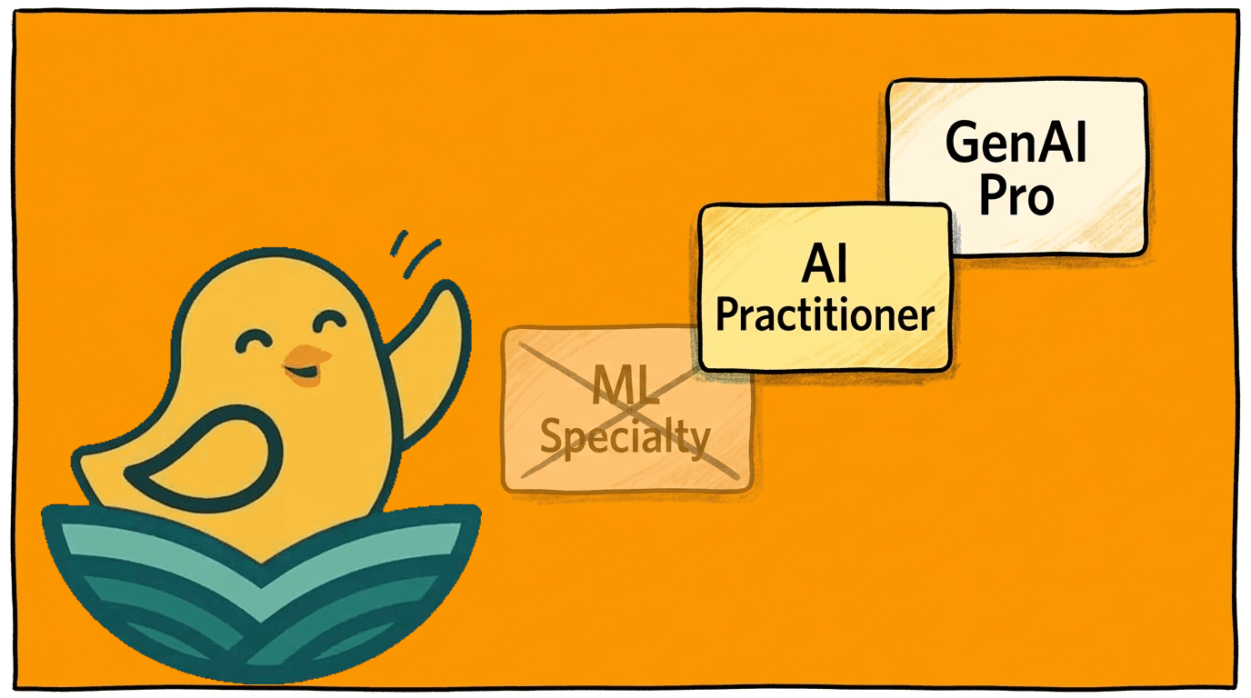 AWS retired its Machine Learning cert and opened a Generative AI one. What should you study now?