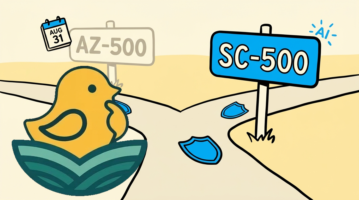Azure security cert retires in August: take AZ-500 now or wait for SC-500?