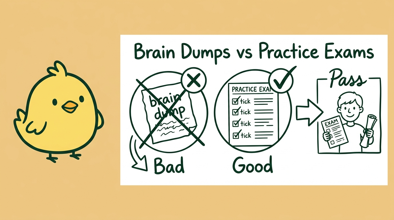 Brain Dumps vs Practice Exams: The Difference That Could Cost You Your Career