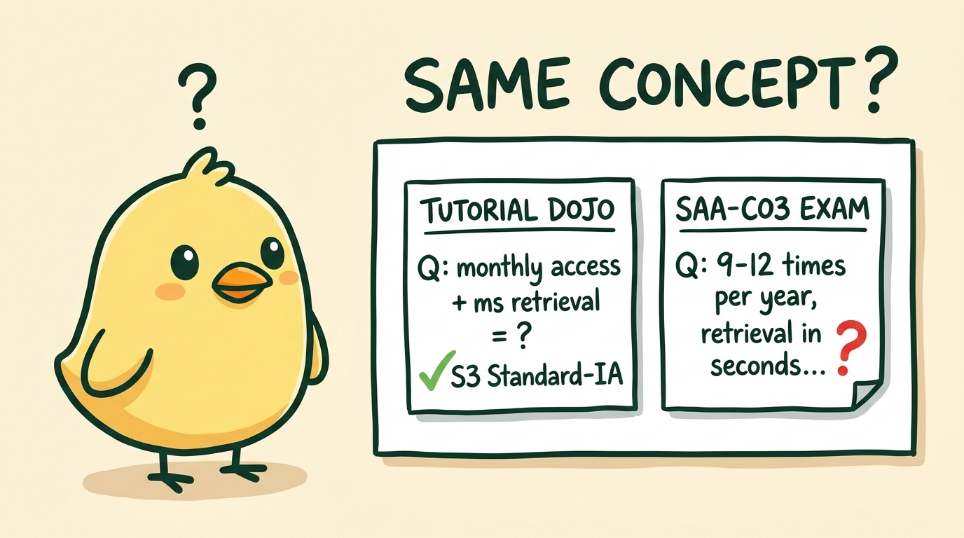 What Your Tutorial Dojo Score Actually Predicts for SAA-C03
